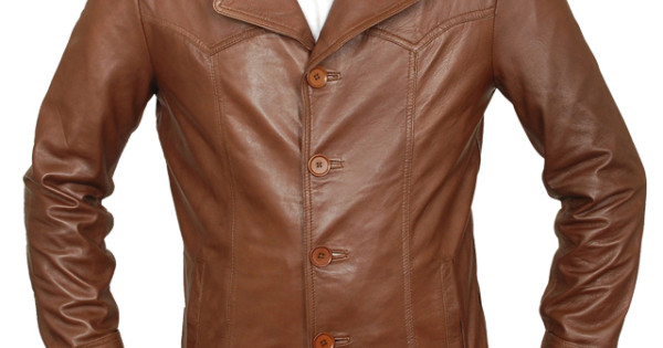 70's/80's Mustard Leather Jacket with Shawl Collar by Casual Corner main image 0