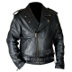 Men Classic Brando Biker Leather Jacket