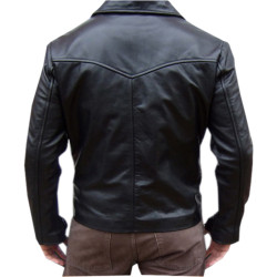 Vintage Style Black Bomber Jacket For Men