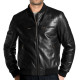 Elegant Leather Bomber Jacket For Men