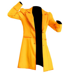 Mad Hatter Alice in Wonderland Electric Yellow Costume Coat