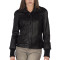Plain Leather Bomber Jacket For Women