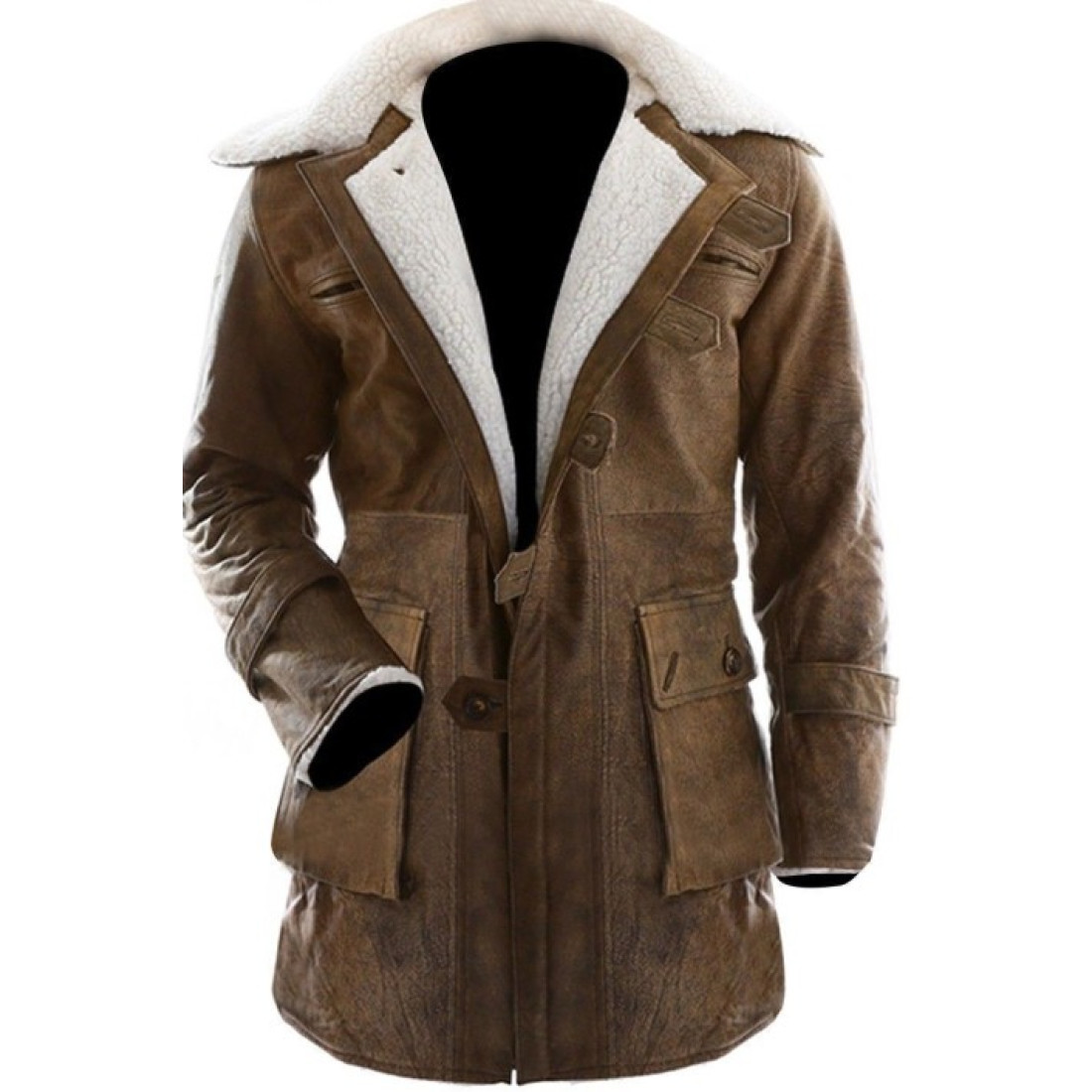 Dark Knight Rises Bane Leather Coat - Dziner Jacket