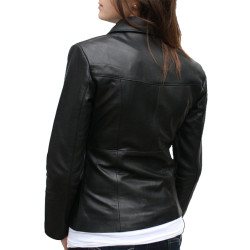 Vintage Style Black Women Leather Jackets