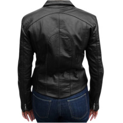 Vivica Vintage Style Leather Jacket