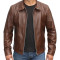 X-Men 1st Class Brown Movie Leather Jacket