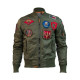 Top Gun Ma-1 Flight Bomber Jacket with Patches