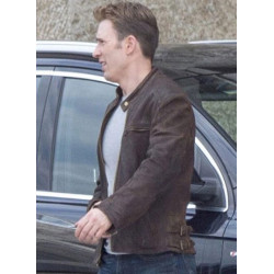 Captain America Civil War Chris Evans Leather Jacket