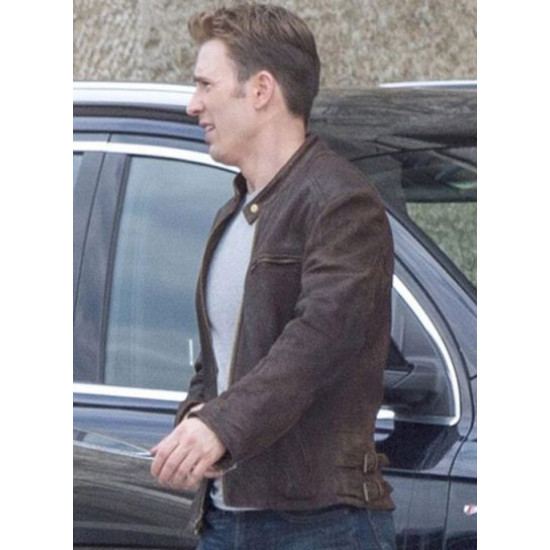 Captain America Civil War Chris Evans Leather Jacket